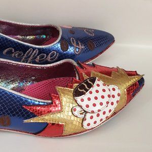 Irregular Choice Donut Worry Blue/Red EU39